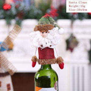 Wine Bottle Cover For Christmas