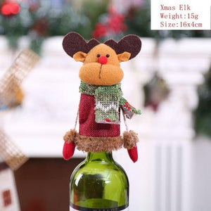 Wine Bottle Cover For Christmas