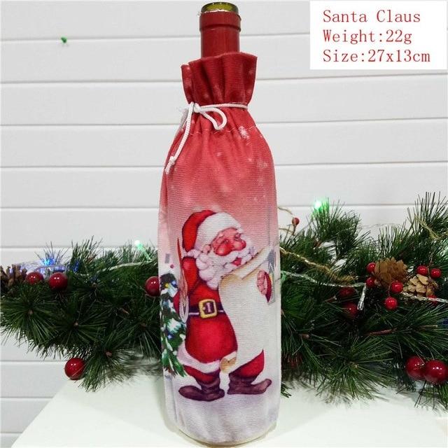 Wine Bottle Cover For Christmas