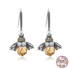 925 Sterling Silver Honey Bee Earrings