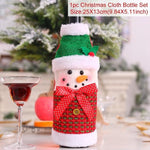 Santa Claus Wine Bottle Cover Christmas Bottle Decorations