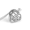 With You I Am Complete  Heart Locket Necklace