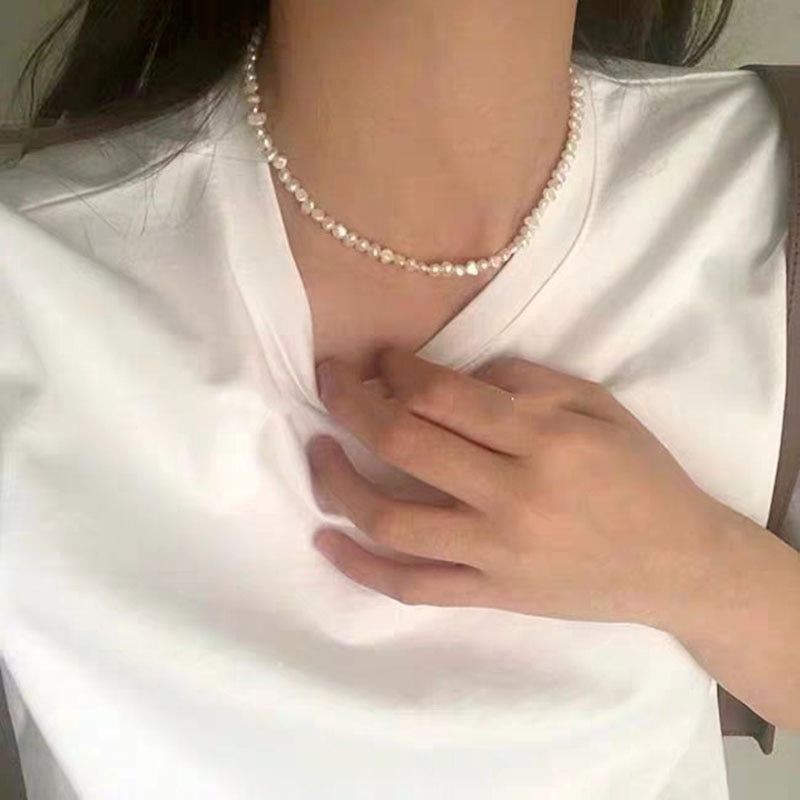 Natural Freshwater Pearl Choker Necklace