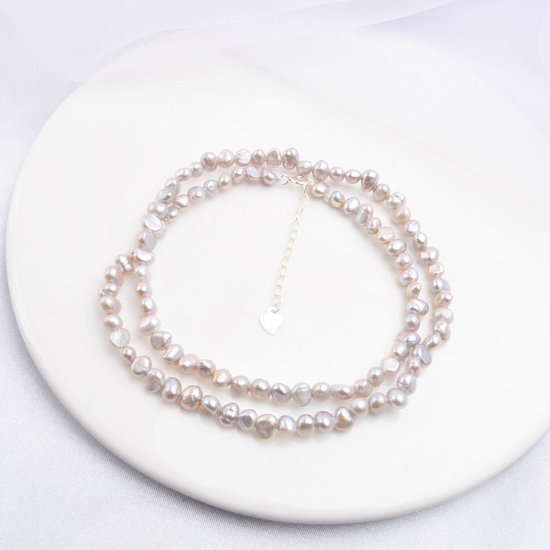 Natural Freshwater Pearl Choker Necklace