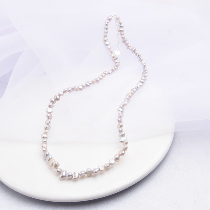 Natural Freshwater Pearl Choker Necklace