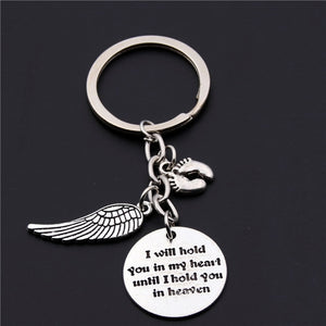 A Piece Of My Heart Is In Heaven Memorial Key Ring