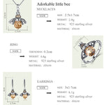 925 Sterling Silver Honey Bee Jewellery Set