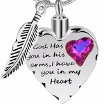 God Has You In His Arms Memorial Necklace