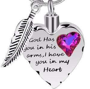 God Has You In His Arms Memorial Necklace