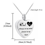 Memorial Ashes Heart Pendant