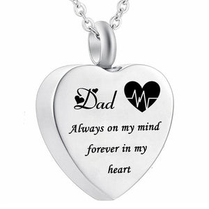 Memorial Ashes Heart Pendant