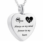 Memorial Ashes Heart Pendant