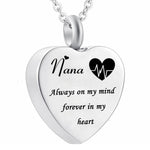 Memorial Ashes Heart Pendant