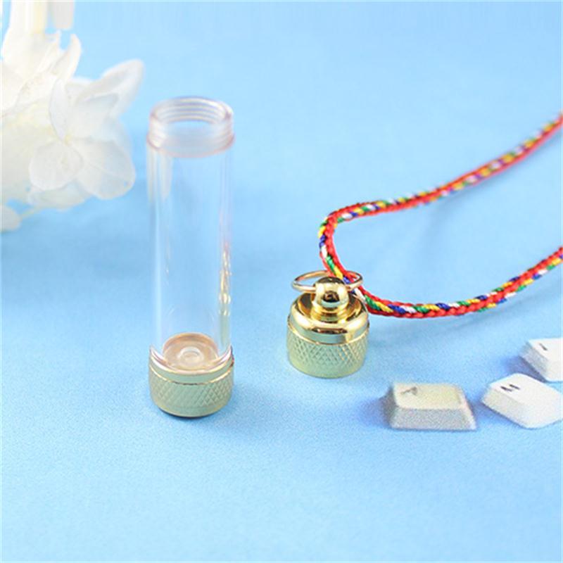 Memorial Glass Locket Cremation Ash Hair Necklace