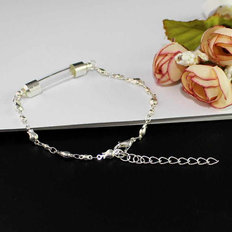 Memorial Glass Bracelet for Hair or Ashes