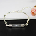 Memorial Glass Bracelet for Hair or Ashes