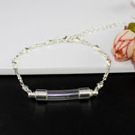 Memorial Glass Bracelet for Hair or Ashes