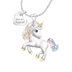 Cute Rainbow Unicorn Necklace