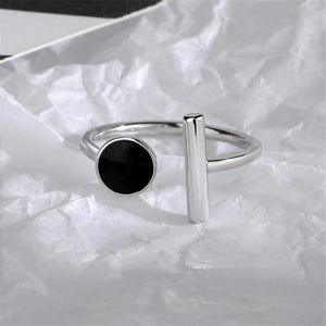 925 sterling Silver Stylish Geometric Ring