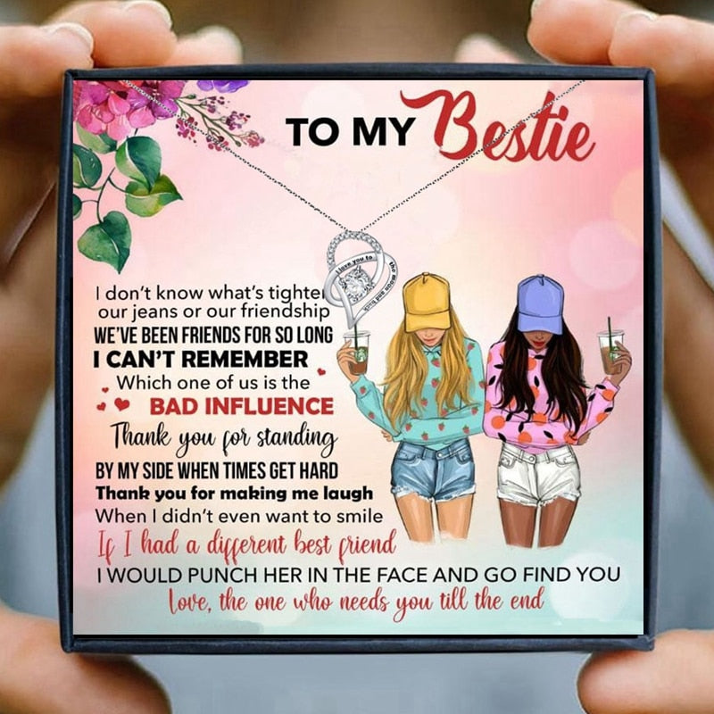 To My Bestie Gift Necklace