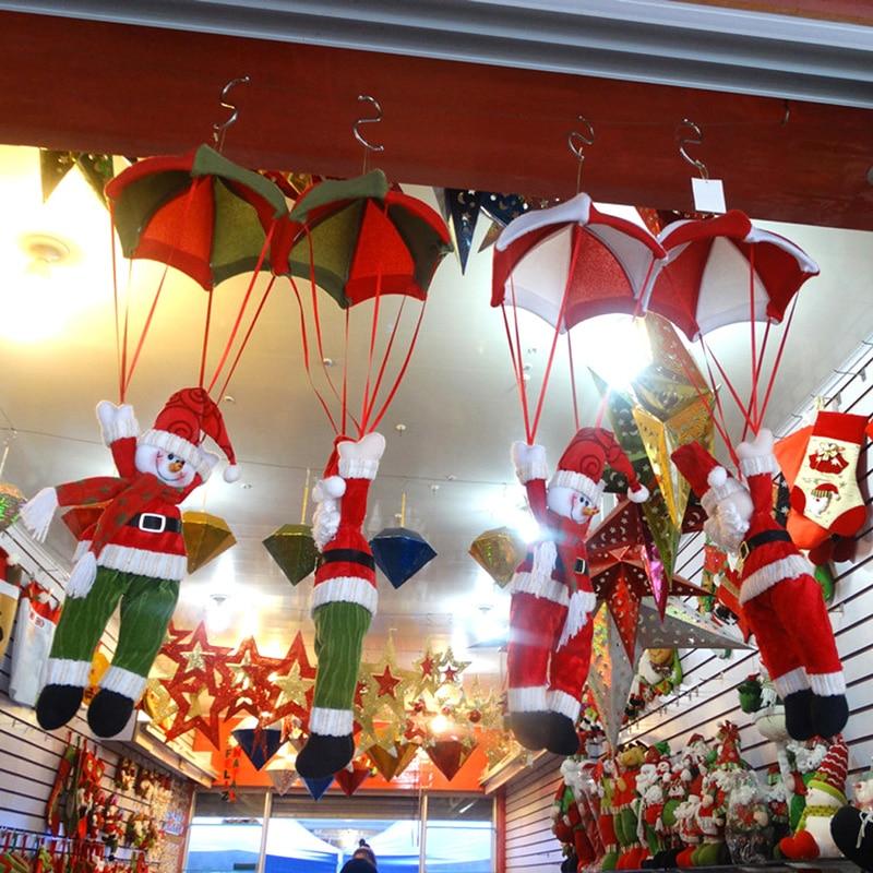 Parachute Santa Claus Parachuting Santa Parachute Santa Decoration