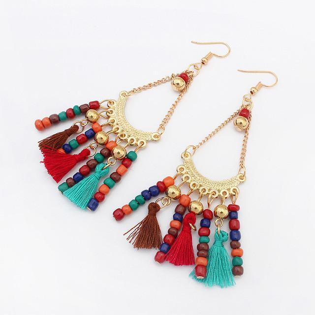 Boho Style Bead Earrings