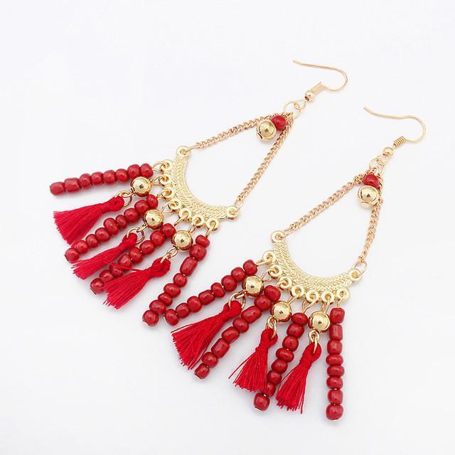 Boho Style Bead Earrings