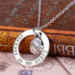 Forever In My Heart Circle Pendant Necklace