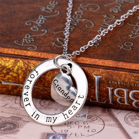 Forever In My Heart Circle Pendant Necklace