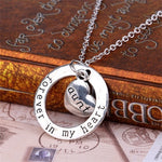 Forever In My Heart Circle Pendant Necklace