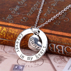 Forever In My Heart Circle Pendant Necklace