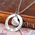 Forever In My Heart Circle Pendant Necklace