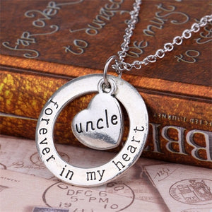 Forever In My Heart Circle Pendant Necklace