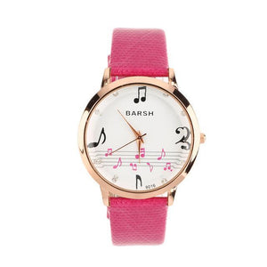 Music Score Quartz Wrist Watch