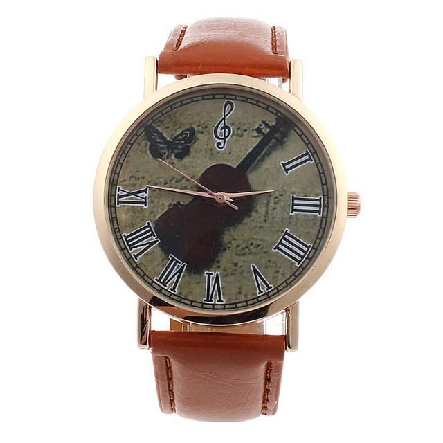 Violin Analog Quartz Dial Wrist Watch