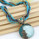 Handmade Boho Crystal Necklace