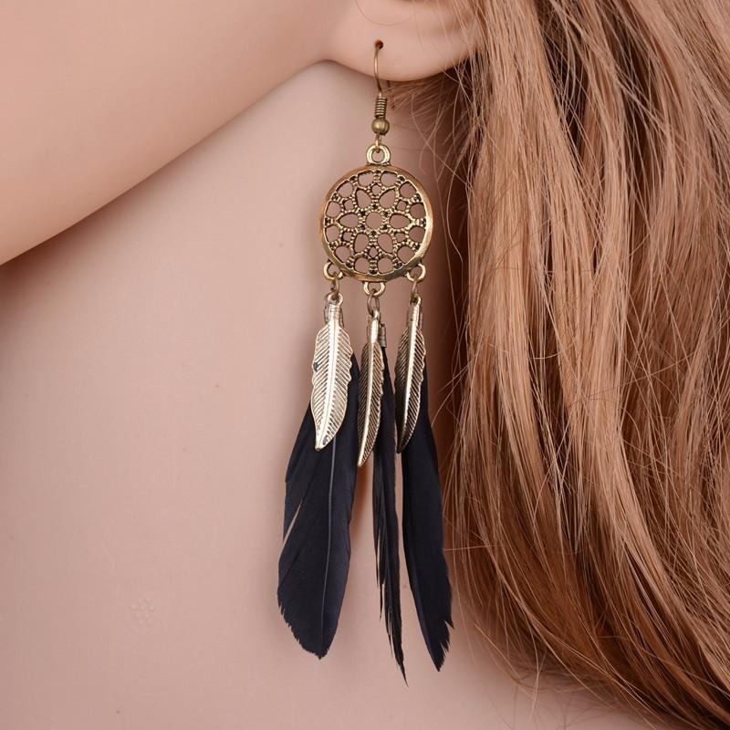 Feather Dreamcatcher Earring