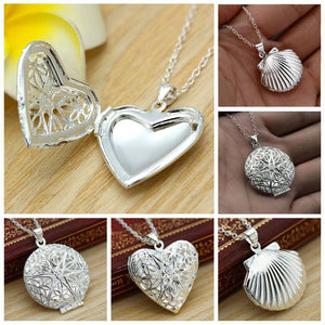 Silver Locket Necklace