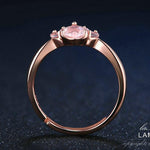 Natural Pink Paw Rose Quartz Collection Ring