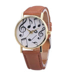 Musical Notes Analog Quartz Dial Wrist Watch