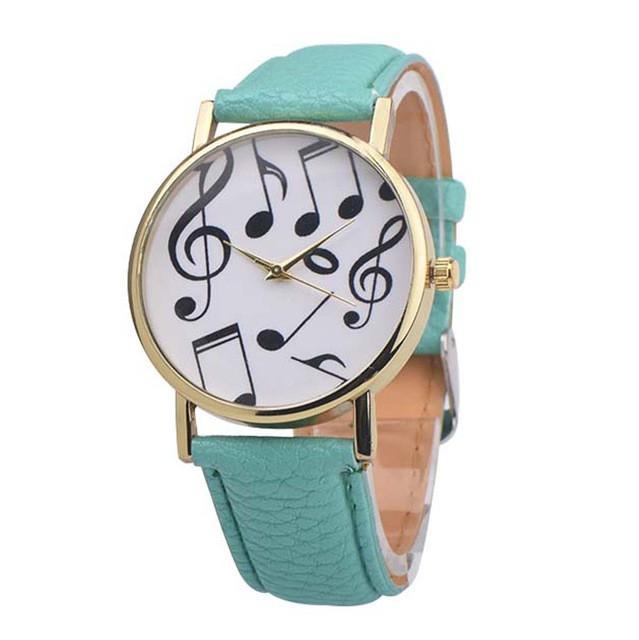 Musical Notes Analog Quartz Dial Wrist Watch