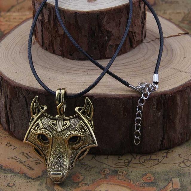 Viking Wolf Head Necklace Original