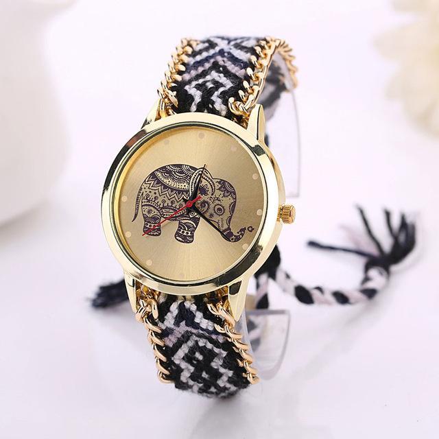 Boho Elephant Rope Watch