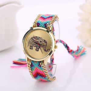 Boho Elephant Rope Watch