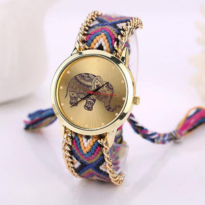 Boho Elephant Rope Watch