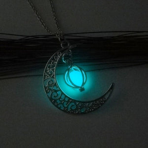 Crescent Moon Glow Necklace