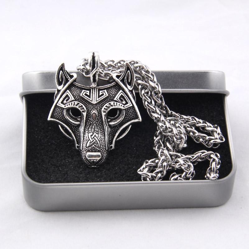 Viking Wolf Head Necklace Original