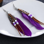 Dylan's Color Feather Earring Collection