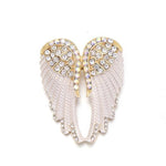 Crystal Angel Wings Brooches