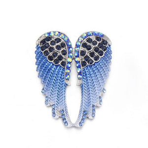 Crystal Angel Wings Brooches